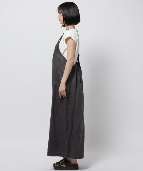 niko and...(ニコアンド)の「FINEリネンポケットワンピース(ワンピース・レディース・ブラウン/ダークブルー/ブラック・MEDIUM/LARGE)」の14枚目の写真