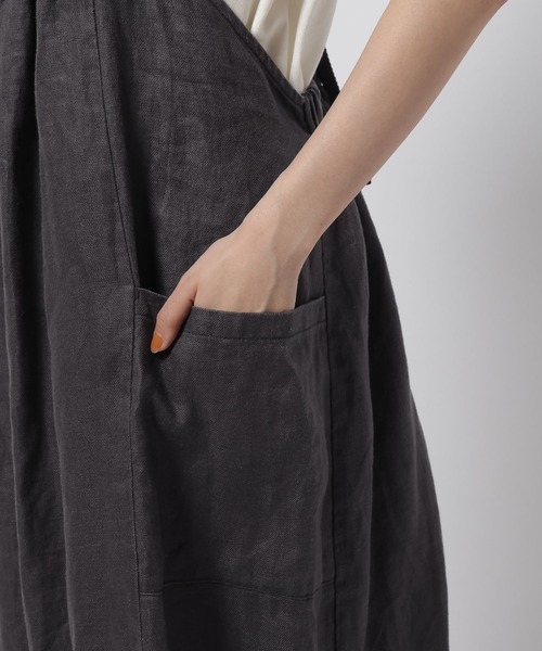 niko and...(ニコアンド)の「FINEリネンポケットワンピース(ワンピース・レディース・ブラウン/ダークブルー/ブラック・MEDIUM/LARGE)」の18枚目の写真