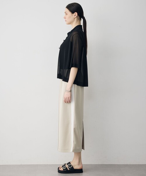 ICB(アイシービー)の「コンパクトトラックジャージー ストレートスカート(スカート・レディース・ブラック系/黄土色系・X-SMALL/SMALL/MEDIUM)」の9枚目の写真