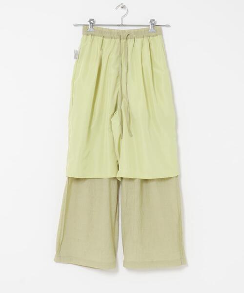 ITEMS URBANRESEARCH(アイテムズ アーバンリサーチ)の「『洗濯可』ヨウリュウワイドパンツ(その他パンツ・レディース・ミント/ブラウン/ブラック・FREE)」の22枚目の写真