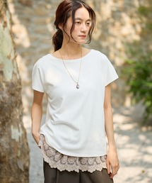 汗ジミ軽減フレンチTシャツ/1032359