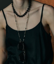 IRIS47 | 【IRIS 47】strata glass chain necklace/ストレイタ グラスチェーン ネックレス(ネックレス)