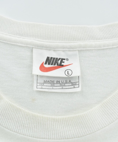 VINTAGE(ヴィンテージ)の「【USED】90's NIKE Big swooshロゴ Tシャツ USA製(Tシャツ/カットソー・メンズ・ホワイト・LARGE)」の6枚目の写真