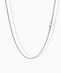 VALIK（バリク）の「[925シルバー] No.85 グリーンタック カーブチェーンネックレス（ネックレス）」
