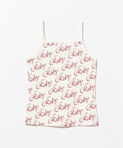 Ray BEAMS(レイビームス)の「JENNIE / Logo Camisole(Tシャツ/カットソー・レディース・ホワイト・ONE SIZE)」の5枚目の写真