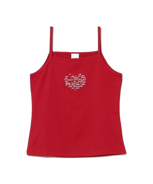 Ray BEAMS(レイビームス)の「【9/10値下げ】JENNIE / Logo Camisole(Tシャツ/カットソー・レディース・ホワイト/レッド・ONE SIZE)」の13枚目の写真