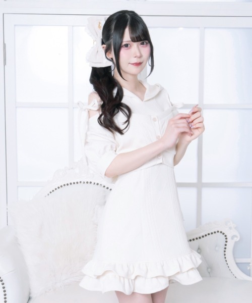 LAFARY(ラファリー)の「コットンレースリボンバンスクリップ(バレッタ/ヘアクリップ・レディース・ピンクベージュ/アイボリー/ブラック・FREE)」の10枚目の写真