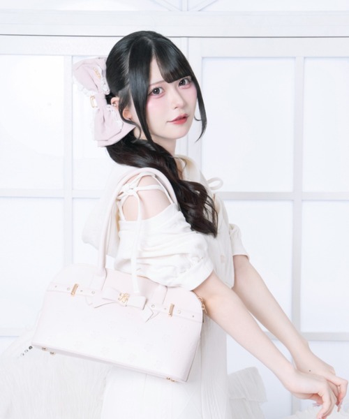 LAFARY(ラファリー)の「コットンレースリボンバンスクリップ(バレッタ/ヘアクリップ・レディース・ピンクベージュ/アイボリー/ブラック・FREE)」の13枚目の写真
