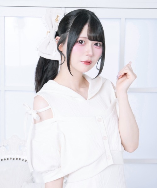 LAFARY(ラファリー)の「コットンレースリボンバンスクリップ(バレッタ/ヘアクリップ・レディース・ピンクベージュ/アイボリー/ブラック・FREE)」の16枚目の写真