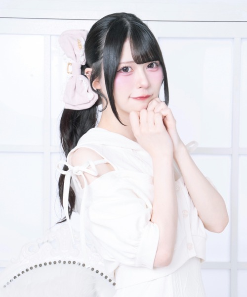 LAFARY(ラファリー)の「コットンレースリボンバンスクリップ(バレッタ/ヘアクリップ・レディース・ピンクベージュ/アイボリー/ブラック・FREE)」の17枚目の写真