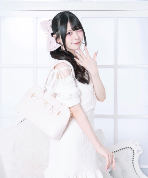 LAFARY(ラファリー)の「コットンレースリボンバンスクリップ(バレッタ/ヘアクリップ・レディース・ピンクベージュ/アイボリー/ブラック・FREE)」の18枚目の写真
