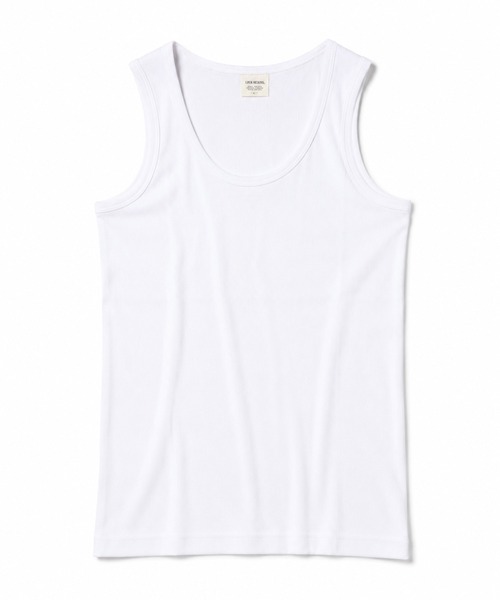 Starting Over(スターティングオーバー)の「Washed Cotton Rib Tank Top/ウォッシュド・コットン・リブタンクトップ(タンクトップ・メンズ・ホワイト/ブラック・L/M)」の1枚目の写真