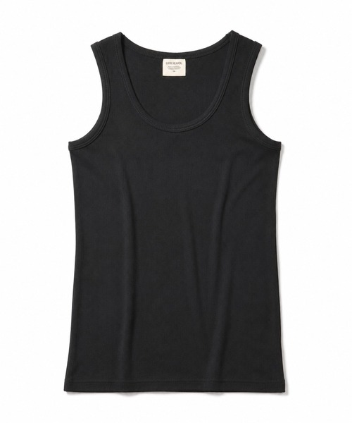 Starting Over(スターティングオーバー)の「Washed Cotton Rib Tank Top/ウォッシュド・コットン・リブタンクトップ(タンクトップ・メンズ・ホワイト/ブラック・L/M)」の2枚目の写真