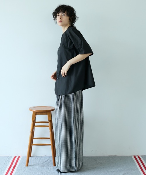 Libra Cue(リブラ キュー)の「ギンガムチェックイージーパンツ(その他パンツ・レディース・ブラック・FREE)」の3枚目の写真