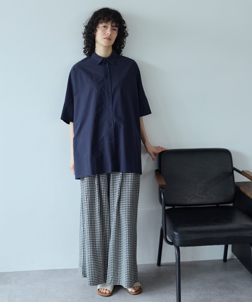 Libra Cue(リブラ キュー)の「ギンガムチェックイージーパンツ(その他パンツ・レディース・ブラック・FREE)」の13枚目の写真