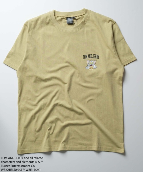 Tom＆Jerry（トムアンドジェリー）の「接触冷感 TOM&JERRY ワンポイントプリント BIG T（Tシャツ/カットソー・メンズ・オフホワイト/オリーブ/ブラック/チャコール/ブラック系その他/ホワイト系その他/ダークグリーン系/グレー系その他・XL/L/M）」の7枚目の写真