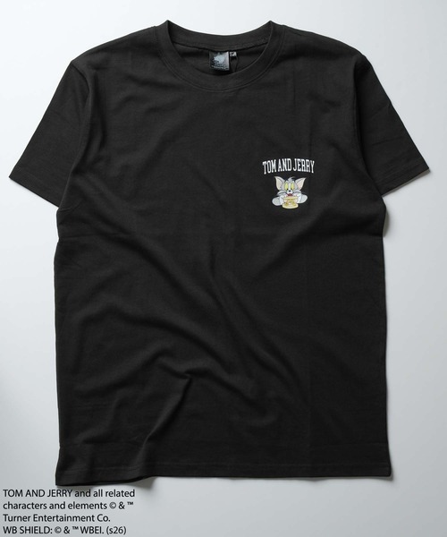 Tom＆Jerry（トムアンドジェリー）の「接触冷感 TOM&JERRY ワンポイントプリント BIG T（Tシャツ/カットソー・メンズ・オフホワイト/オリーブ/ブラック/チャコール/ブラック系その他/ホワイト系その他/ダークグリーン系/グレー系その他・XL/L/M）」の3枚目の写真