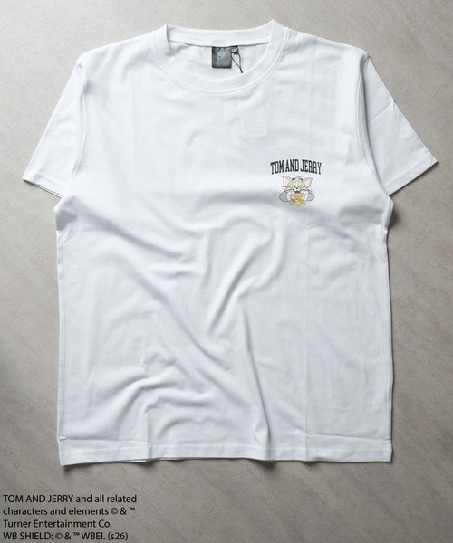 Tom＆Jerry（トムアンドジェリー）の「接触冷感 TOM&JERRY ワンポイントプリント BIG T（Tシャツ/カットソー・メンズ・オフホワイト/オリーブ/ブラック/チャコール/ブラック系その他/ホワイト系その他/ダークグリーン系/グレー系その他・XL/L/M）」の14枚目の写真