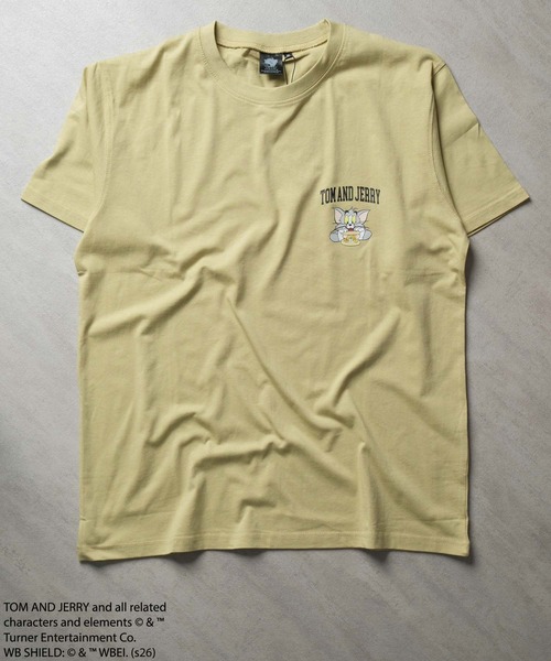 Tom＆Jerry（トムアンドジェリー）の「接触冷感 TOM&JERRY ワンポイントプリント BIG T（Tシャツ/カットソー・メンズ・オフホワイト/オリーブ/ブラック/チャコール/ブラック系その他/ホワイト系その他/ダークグリーン系/グレー系その他・XL/L/M）」の16枚目の写真