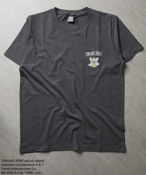 Tom＆Jerry（トムアンドジェリー）の「接触冷感 TOM&JERRY ワンポイントプリント BIG T（Tシャツ/カットソー・メンズ・オフホワイト/オリーブ/ブラック/チャコール/ブラック系その他/ホワイト系その他/ダークグリーン系/グレー系その他・XL/L/M）」の17枚目の写真