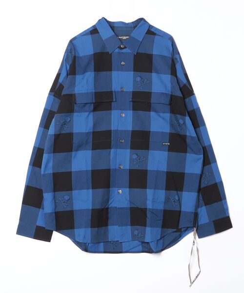 mastermind JAPAN(マスターマインド)の「BLOCK CHECK SHIRT BOXY(シャツ/ブラウス・メンズ・ブルー系その他/グリーン系その他・XL)」の2枚目の写真