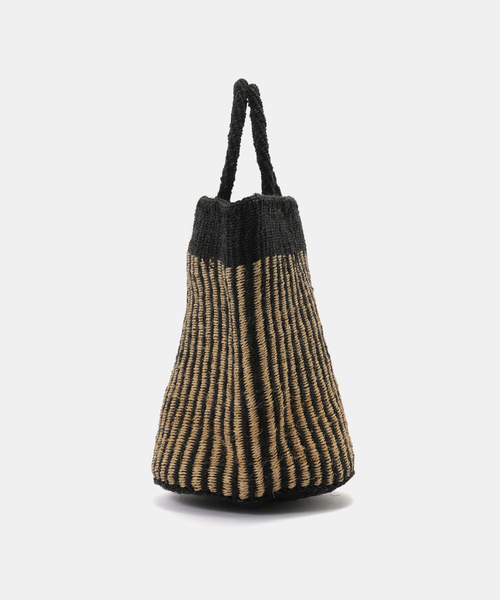 JOURNAL STANDARD LUXE（ジャーナルスタンダード　ラックス）の「【SOIL】STRIPE SISAL BAG（かごバッグ・レディース・ブラック/ブラウン・FREE）」の5枚目の写真