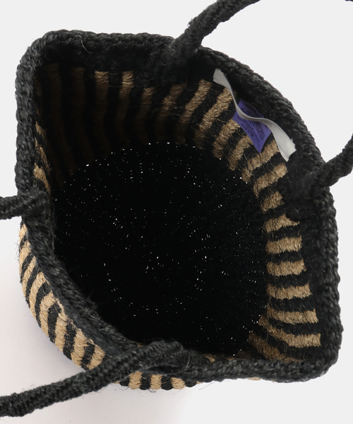 JOURNAL STANDARD LUXE（ジャーナルスタンダード　ラックス）の「【SOIL】STRIPE SISAL BAG（かごバッグ・レディース・ブラック/ブラウン・FREE）」の8枚目の写真