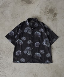 CLEL(�N���C��)�́yCLEL�z2Way Multi Pattern Drape Short Sleeve Shirt/2way �ԕ� �A�u�X�g���N�g���h���[�v�����V���c(�V���c/�u���E�X)