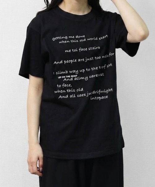 THE CELL.(ザセルドット)の「リラックスシルエット ロゴT 1 RELAXED SILHOUETTE LOGO T-SHIRT 1(Tシャツ/カットソー・レディース・オフホワイト/ブラック・FREE)」の7枚目の写真