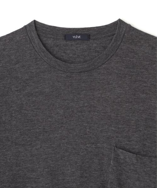 YLEVE(イレーヴ)の「YLEVE / TETRON COTTON SLUB YARN JERSEY POCKET T-SHIRT(Tシャツ/カットソー・メンズ・グレー/ブルー/ホワイト・4/5)」の14枚目の写真