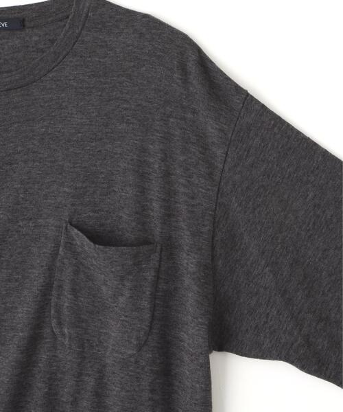 YLEVE(イレーヴ)の「YLEVE / TETRON COTTON SLUB YARN JERSEY POCKET T-SHIRT(Tシャツ/カットソー・メンズ・グレー/ブルー/ホワイト・4/5)」の15枚目の写真