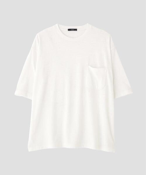 YLEVE(イレーヴ)の「YLEVE / TETRON COTTON SLUB YARN JERSEY POCKET T-SHIRT(Tシャツ/カットソー・メンズ・グレー/ブルー/ホワイト・4/5)」の18枚目の写真