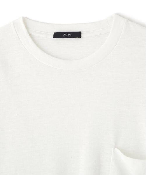 YLEVE(イレーヴ)の「YLEVE / TETRON COTTON SLUB YARN JERSEY POCKET T-SHIRT(Tシャツ/カットソー・メンズ・グレー/ブルー/ホワイト・4/5)」の19枚目の写真