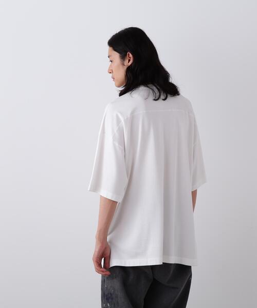 YLEVE(イレーヴ)の「YLEVE / TETRON COTTON SLUB YARN JERSEY POCKET T-SHIRT(Tシャツ/カットソー・メンズ・グレー/ブルー/ホワイト・4/5)」の5枚目の写真