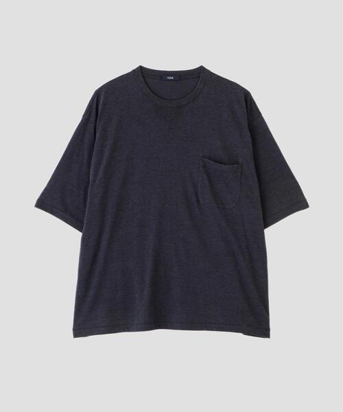 YLEVE(イレーヴ)の「YLEVE / TETRON COTTON SLUB YARN JERSEY POCKET T-SHIRT(Tシャツ/カットソー・メンズ・グレー/ブルー/ホワイト・4/5)」の10枚目の写真