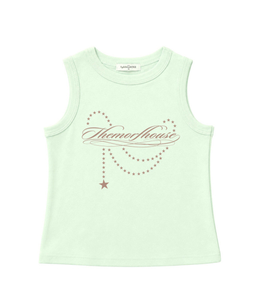 THEMORFHOUSE(ザモーフハウス)の「スターチェーンレタリングベーシックスリーブレスバターイエロー(Tシャツ/カットソー・レディース・その他・MEDIUM)」の6枚目の写真