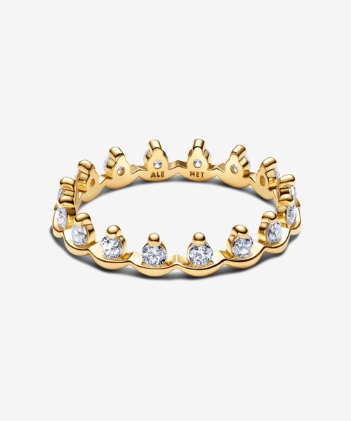 PANDORA(パンドラ)の「スパークリング リーガル バンド リング(リング・レディース・シルバー・60/48/50/52/54/56/58)」の2枚目の写真