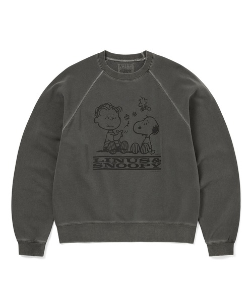 thisisneverthat(ディスイズネバーザット)の「TNT PEANUTS Faded Crewneck(スウェット・メンズ・ブルーグレー/チャコール・XL/L/M/S)」の1枚目の写真