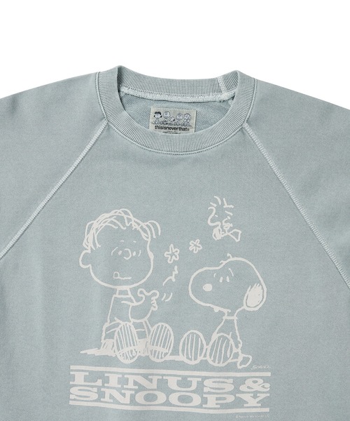 thisisneverthat(ディスイズネバーザット)の「TNT PEANUTS Faded Crewneck(スウェット・メンズ・ブルーグレー/チャコール・XL/L/M/S)」の5枚目の写真