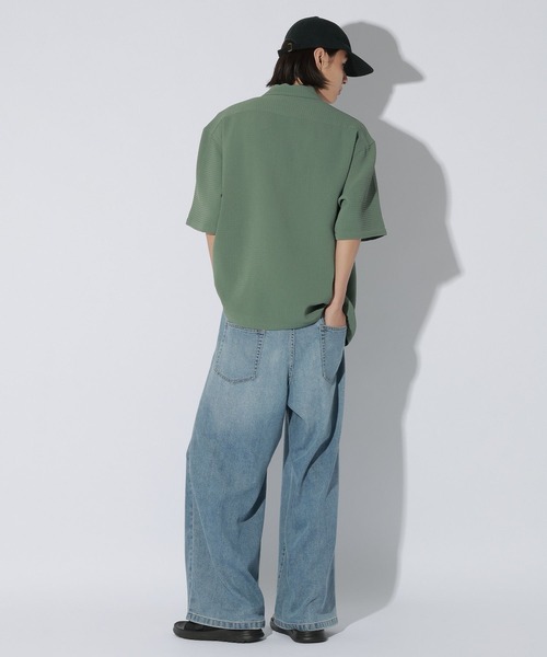 LAKOLE(ラコレ)の「ドライグリッドリングドット半袖シャツ / 1050886(シャツ/ブラウス・メンズ・ブラック/グリーン/アイボリー・MEDIUM/LARGE)」の16枚目の写真