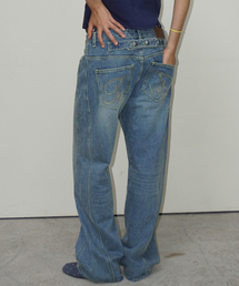 Signature washed jeans - Light blue