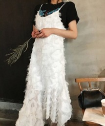 フリンジイレギュラーキャミワンピース