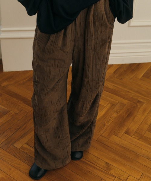 CREDONA(クレドナ)の「KIRYU JACQUARD M-65 PANTS/キリュウ ジャカードパンツ(その他パンツ・レディース・カーキブラウン・FREE)」の1枚目の写真