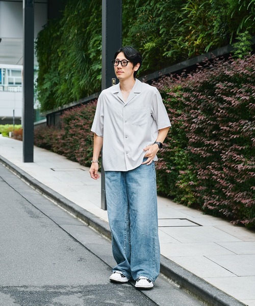 STUDIOUS(ステュディオス)の「【STUDIOUS】Soft Open collar Shirts / 吸湿性 / 速乾性(シャツ/ブラウス・メンズ・ホワイト/タン/ブラック・1/2)」の11枚目の写真