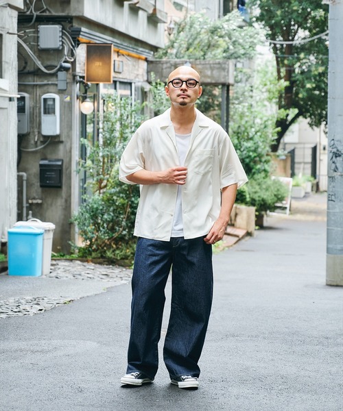 STUDIOUS(ステュディオス)の「【STUDIOUS】Soft Open collar Shirts / 吸湿性 / 速乾性(シャツ/ブラウス・メンズ・ホワイト/タン/ブラック・1/2)」の9枚目の写真