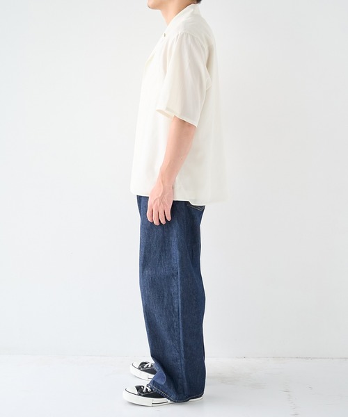 STUDIOUS(ステュディオス)の「【STUDIOUS】Soft Open collar Shirts / 吸湿性 / 速乾性(シャツ/ブラウス・メンズ・ホワイト/タン/ブラック・1/2)」の13枚目の写真