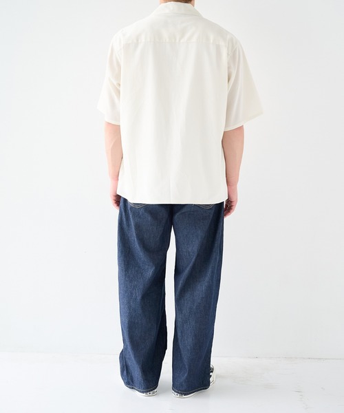 STUDIOUS(ステュディオス)の「【STUDIOUS】Soft Open collar Shirts / 吸湿性 / 速乾性(シャツ/ブラウス・メンズ・ホワイト/タン/ブラック・1/2)」の14枚目の写真