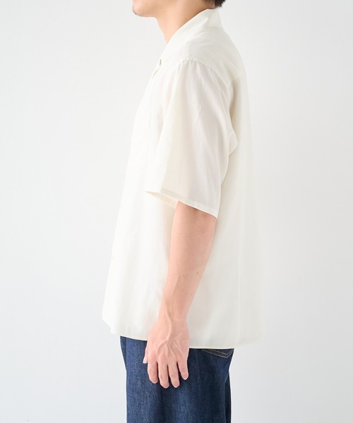 STUDIOUS(ステュディオス)の「【STUDIOUS】Soft Open collar Shirts / 吸湿性 / 速乾性(シャツ/ブラウス・メンズ・ホワイト/タン/ブラック・1/2)」の16枚目の写真