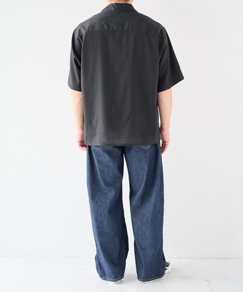 STUDIOUS(ステュディオス)の「【STUDIOUS】Soft Open collar Shirts / 吸湿性 / 速乾性(シャツ/ブラウス・メンズ・ホワイト/タン/ブラック・1/2)」の20枚目の写真