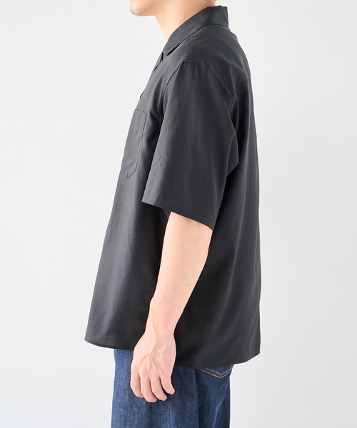STUDIOUS(ステュディオス)の「【STUDIOUS】Soft Open collar Shirts / 吸湿性 / 速乾性(シャツ/ブラウス・メンズ・ホワイト/タン/ブラック・1/2)」の22枚目の写真
